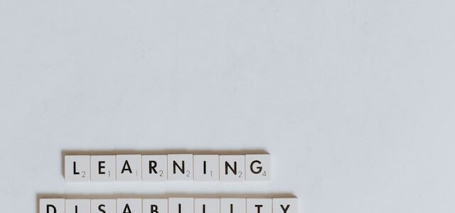 learning disability spelled out in scrabble letters
